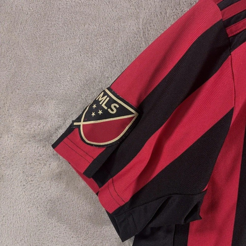 Adidas Atlanta United FC MLS Soccer Jersey Mens Medium Black Red Home Kit